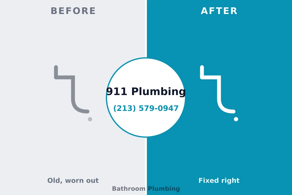 Before and after: plumbing repair West End-Cobb Town, AL